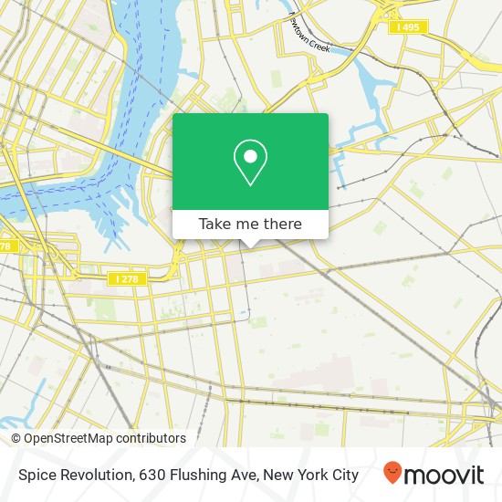 Mapa de Spice Revolution, 630 Flushing Ave
