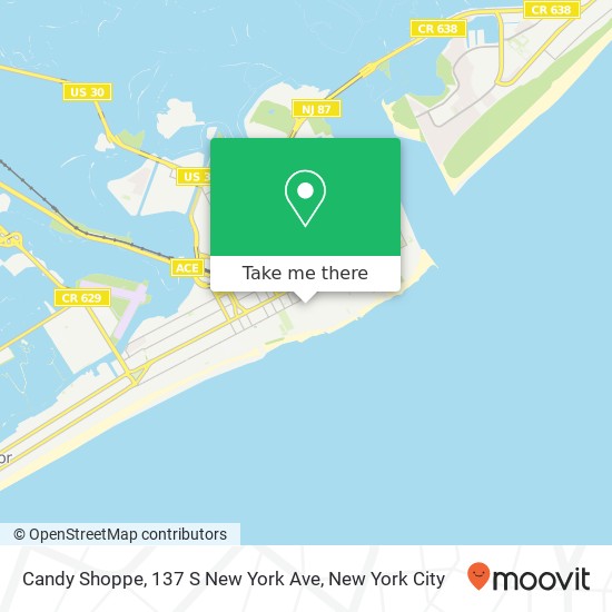 Candy Shoppe, 137 S New York Ave map