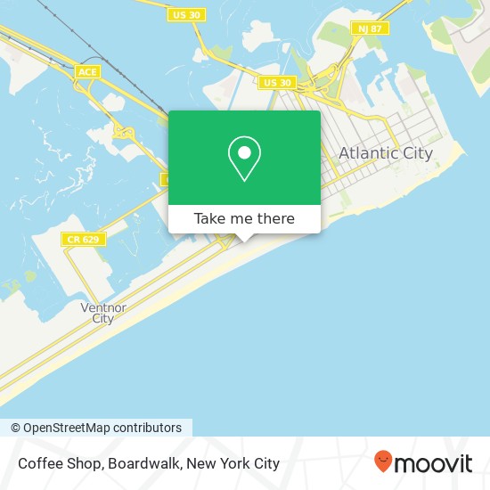 Coffee Shop, Boardwalk map