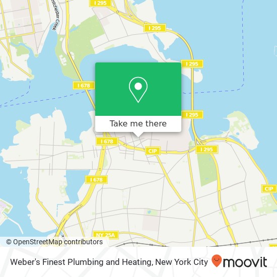 Weber's Finest Plumbing and Heating map