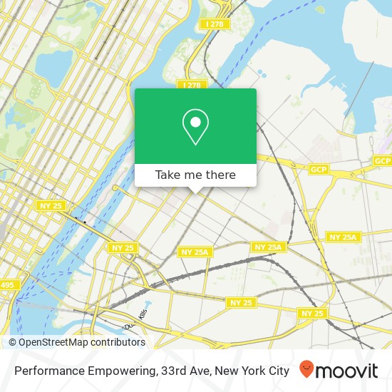 Performance Empowering, 33rd Ave map