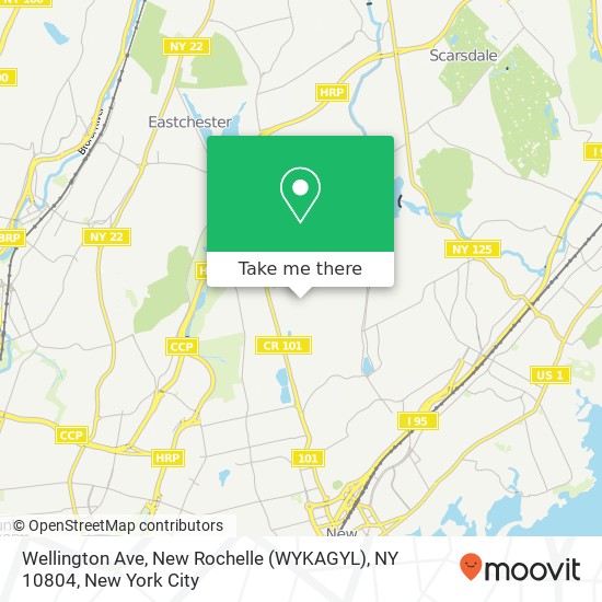 Wellington Ave, New Rochelle (WYKAGYL), NY 10804 map