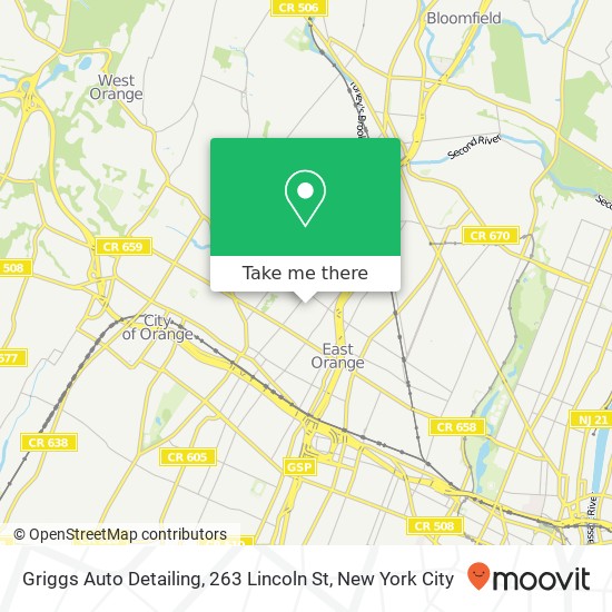 Mapa de Griggs Auto Detailing, 263 Lincoln St