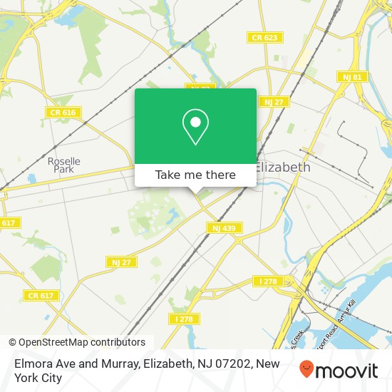 Mapa de Elmora Ave and Murray, Elizabeth, NJ 07202
