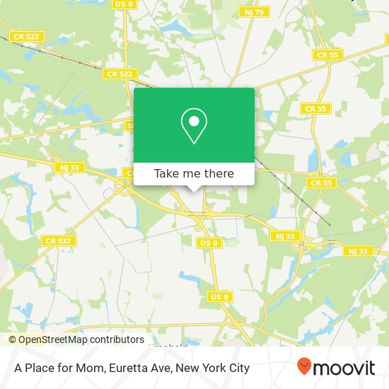 Mapa de A Place for Mom, Euretta Ave