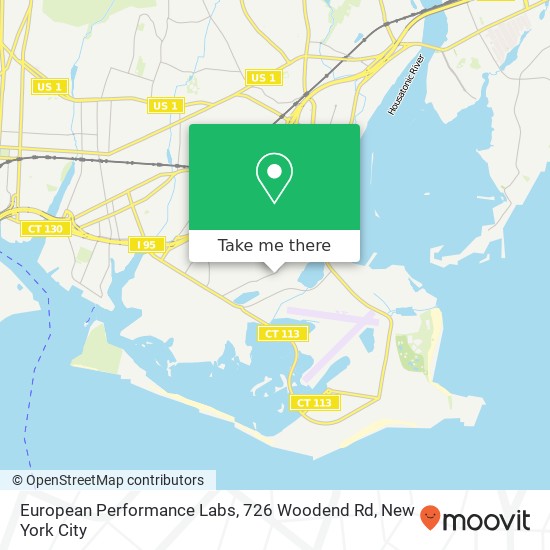 Mapa de European Performance Labs, 726 Woodend Rd