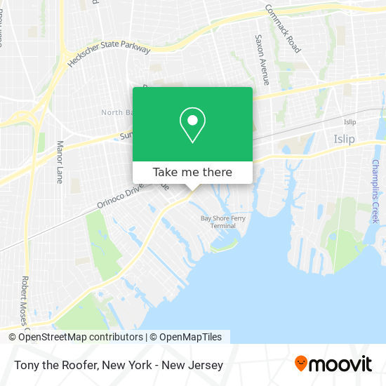 Tony the Roofer map