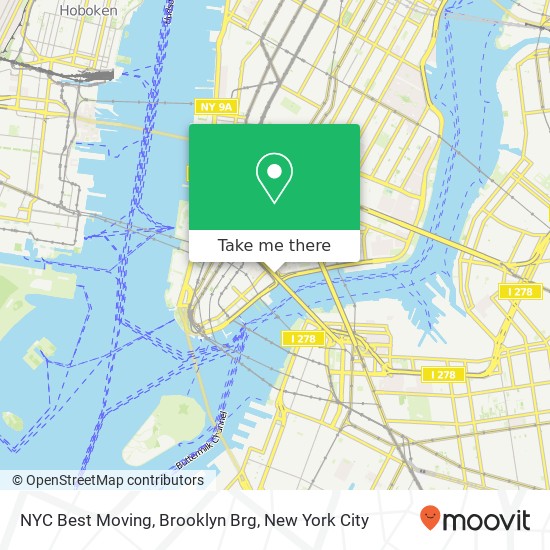 Mapa de NYC Best Moving, Brooklyn Brg