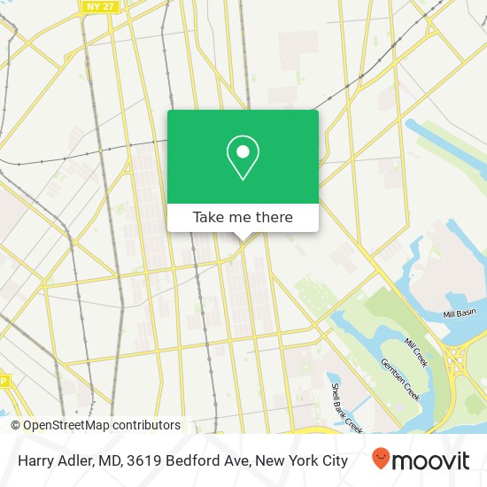 Harry Adler, MD, 3619 Bedford Ave map