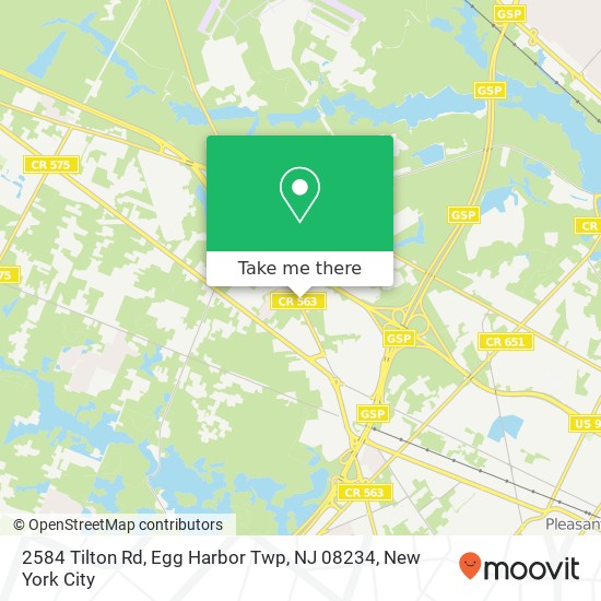 2584 Tilton Rd, Egg Harbor Twp, NJ 08234 map