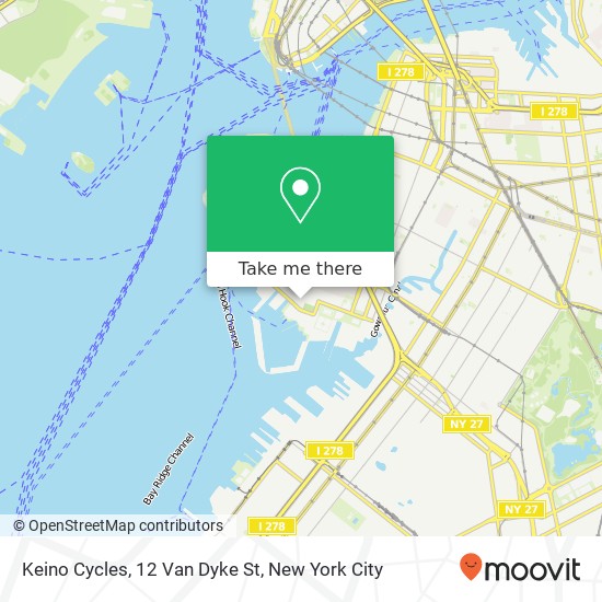 Keino Cycles, 12 Van Dyke St map