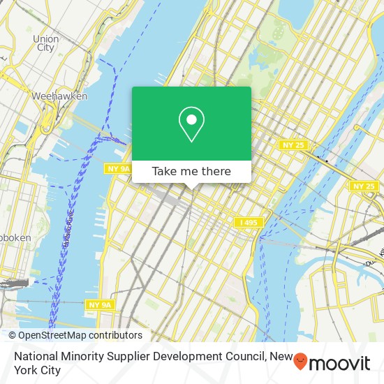 Mapa de National Minority Supplier Development Council