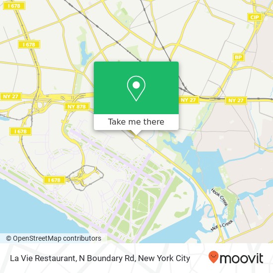 La Vie Restaurant, N Boundary Rd map