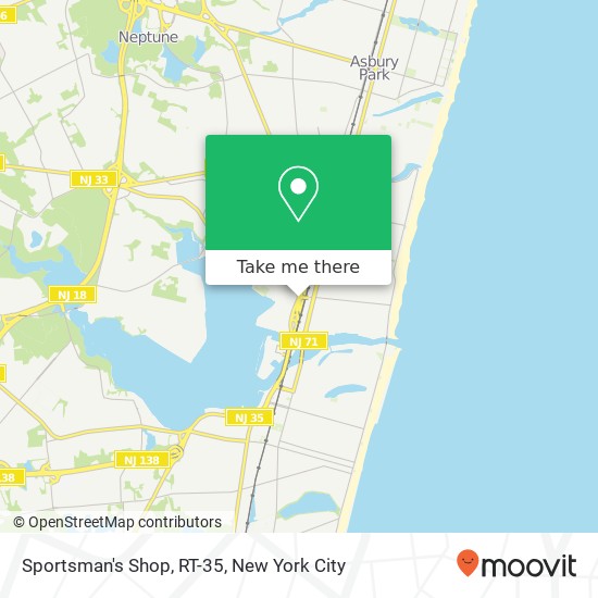 Sportsman's Shop, RT-35 map