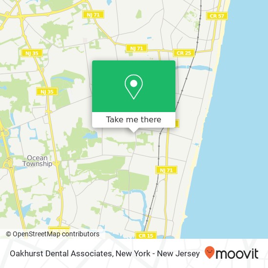 Oakhurst Dental Associates map