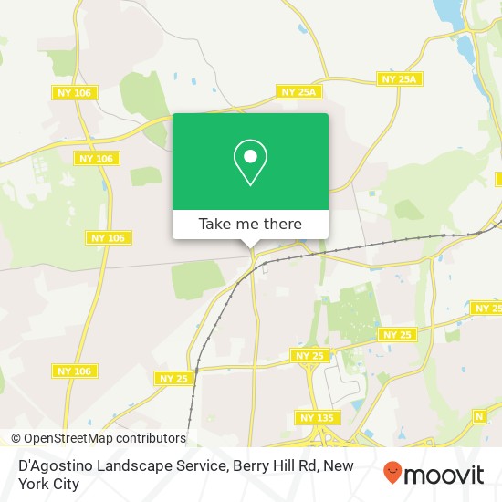 D'Agostino Landscape Service, Berry Hill Rd map