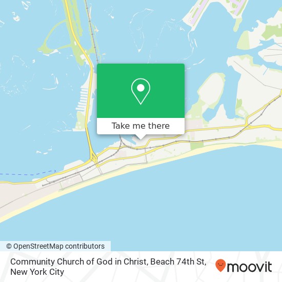 Mapa de Community Church of God in Christ, Beach 74th St