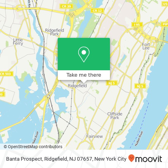 Mapa de Banta Prospect, Ridgefield, NJ 07657