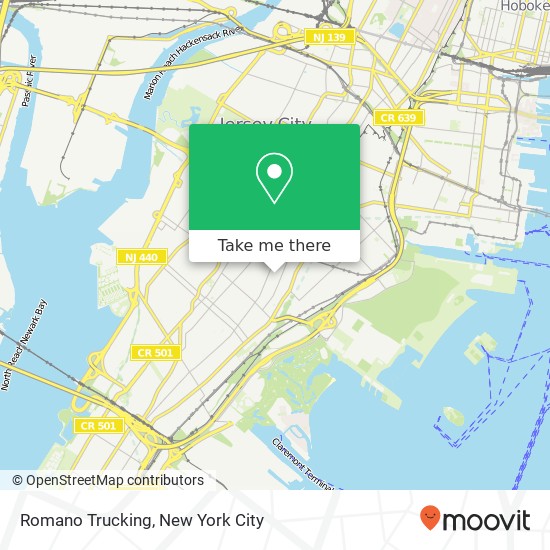 Romano Trucking map