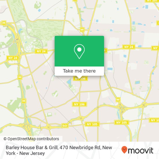 Mapa de Barley House Bar & Grill, 470 Newbridge Rd