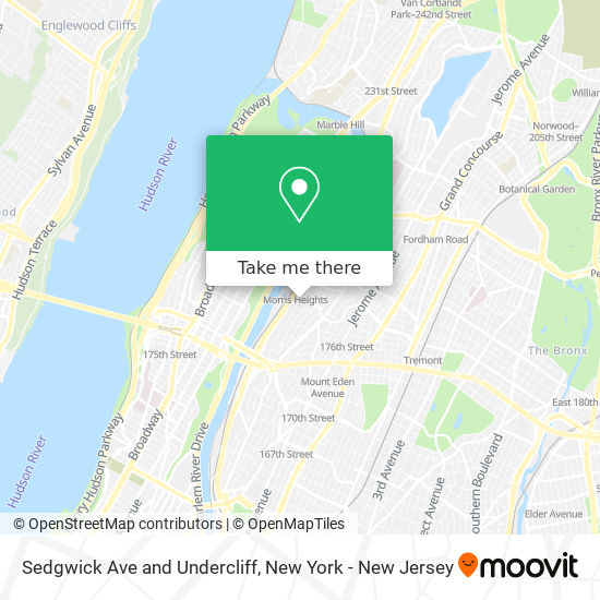Mapa de Sedgwick Ave and Undercliff