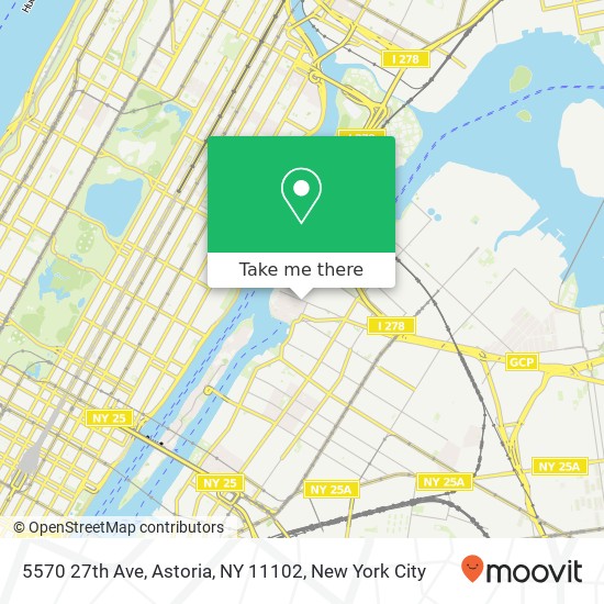 Mapa de 5570 27th Ave, Astoria, NY 11102