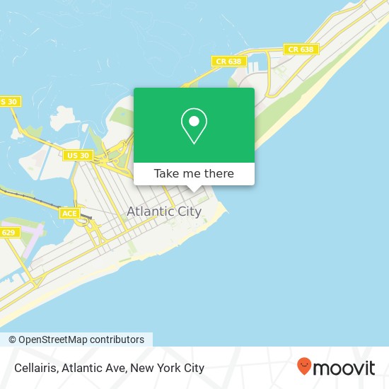 Cellairis, Atlantic Ave map