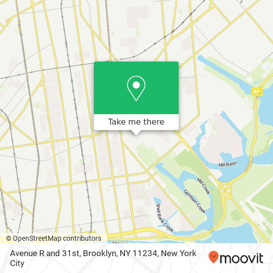 Mapa de Avenue R and 31st, Brooklyn, NY 11234