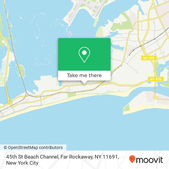 Mapa de 45th St Beach Channel, Far Rockaway, NY 11691