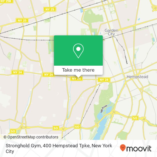 Stronghold Gym, 400 Hempstead Tpke map