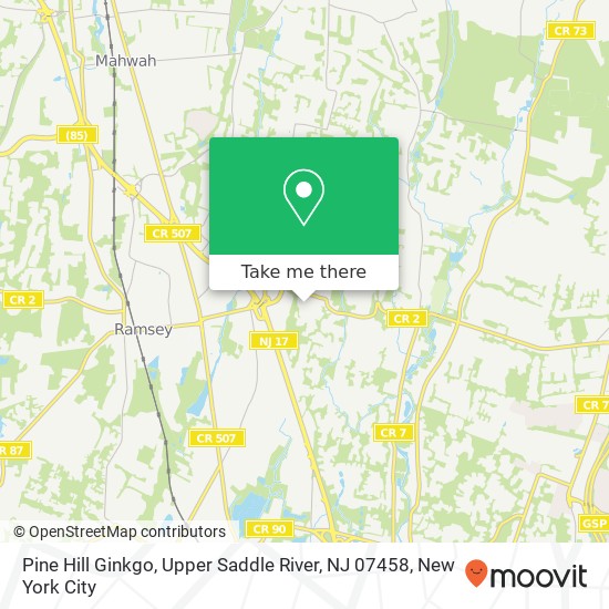 Pine Hill Ginkgo, Upper Saddle River, NJ 07458 map