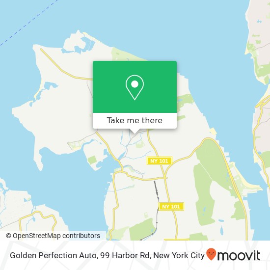 Mapa de Golden Perfection Auto, 99 Harbor Rd