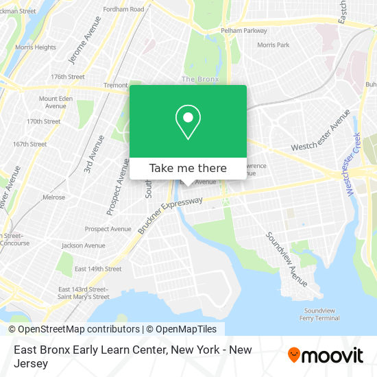 East Bronx Early Learn Center map