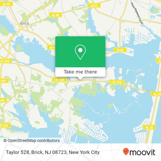 Mapa de Taylor 528, Brick, NJ 08723