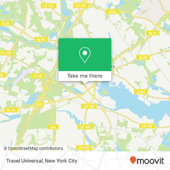 Travel Universal map