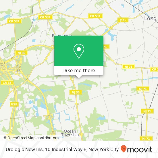 Urologic New Ins, 10 Industrial Way E map