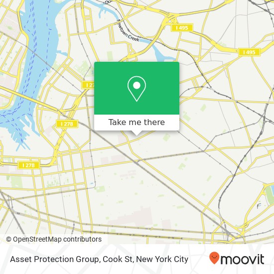 Mapa de Asset Protection Group, Cook St