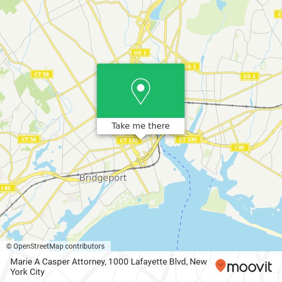 Marie A Casper Attorney, 1000 Lafayette Blvd map