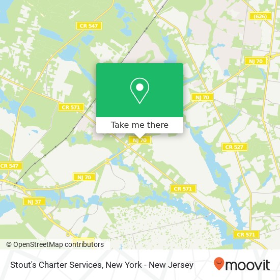 Mapa de Stout's Charter Services