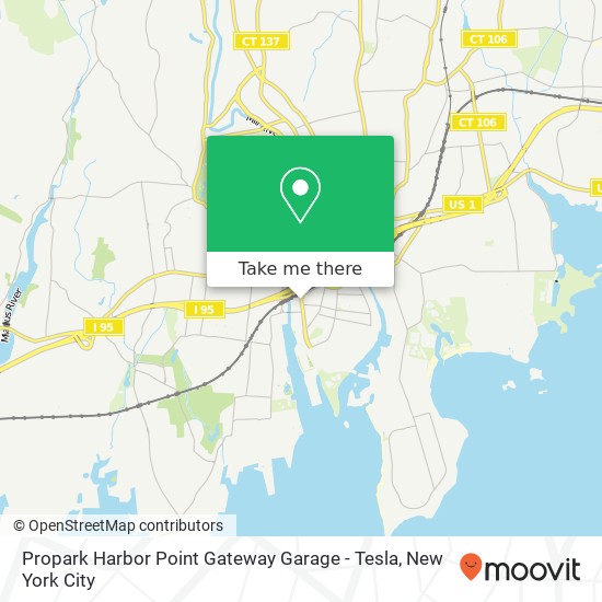 Mapa de Propark Harbor Point Gateway Garage - Tesla