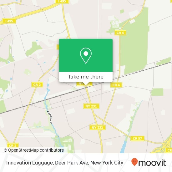 Innovation Luggage, Deer Park Ave map