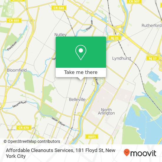 Affordable Cleanouts Services, 181 Floyd St map