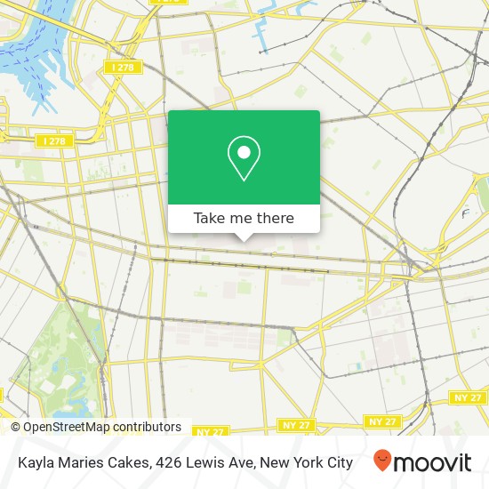 Mapa de Kayla Maries Cakes, 426 Lewis Ave