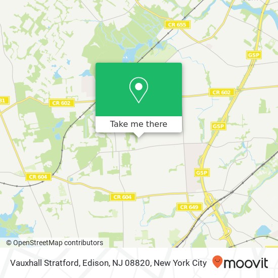 Vauxhall Stratford, Edison, NJ 08820 map