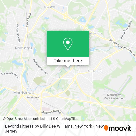 Beyond Fitness by Billy Dee Williams map