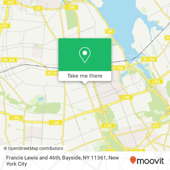 Mapa de Francis Lewis and 46th, Bayside, NY 11361