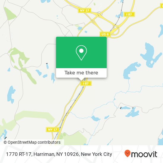 1770 RT-17, Harriman, NY 10926 map