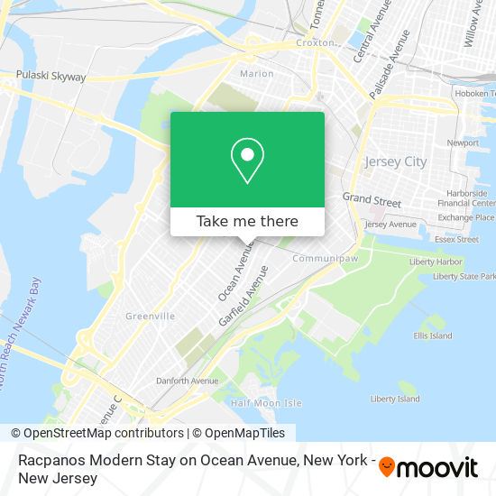 Mapa de Racpanos Modern Stay on Ocean Avenue