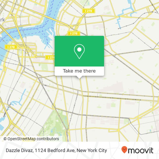 Dazzle Divaz, 1124 Bedford Ave map