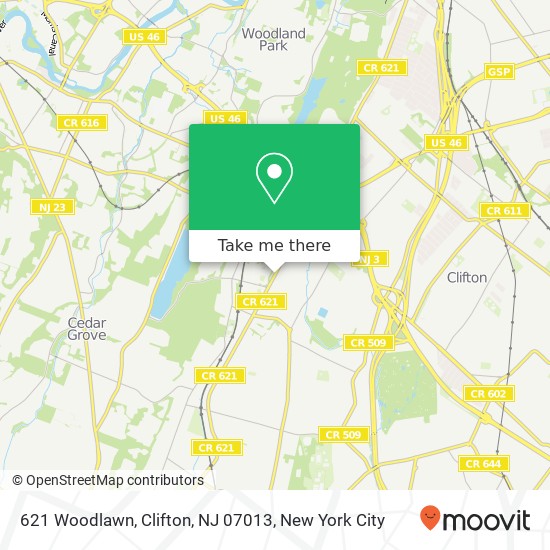 621 Woodlawn, Clifton, NJ 07013 map